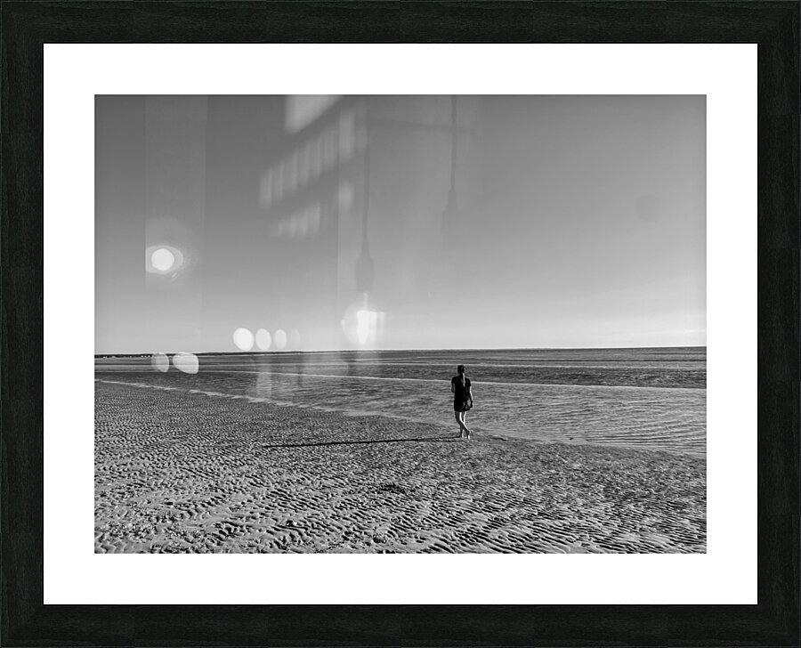 Lonely Beach Picture Frame print