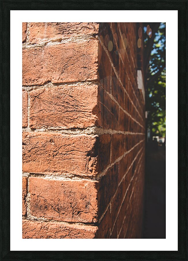 Brick wall Picture Frame print