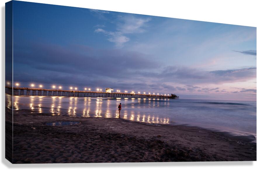 Quiet Thoughts by the Shore Canvas Print