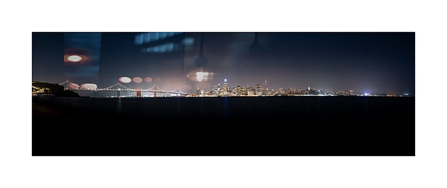 San Francisco City Lights Picture Frame Printing