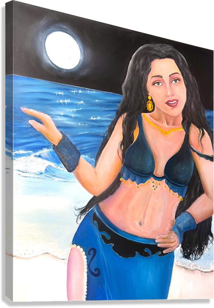 Au Clair De La Lune Canvas Print