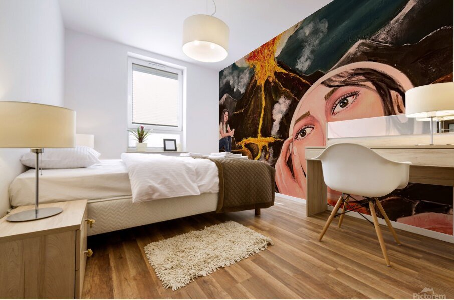 Flammes Mural print