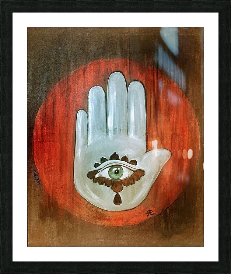 Hamza hand Picture Frame print