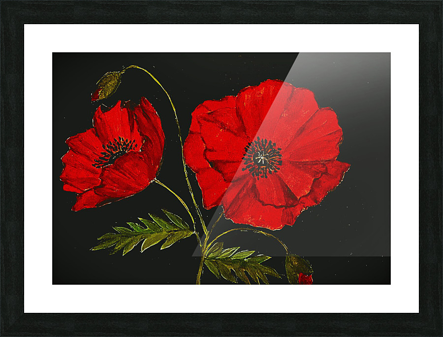 Les coquelicots Picture Frame print