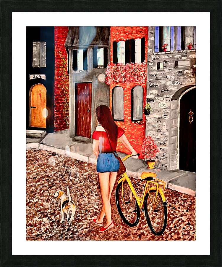 Le Village  Picture Frame print