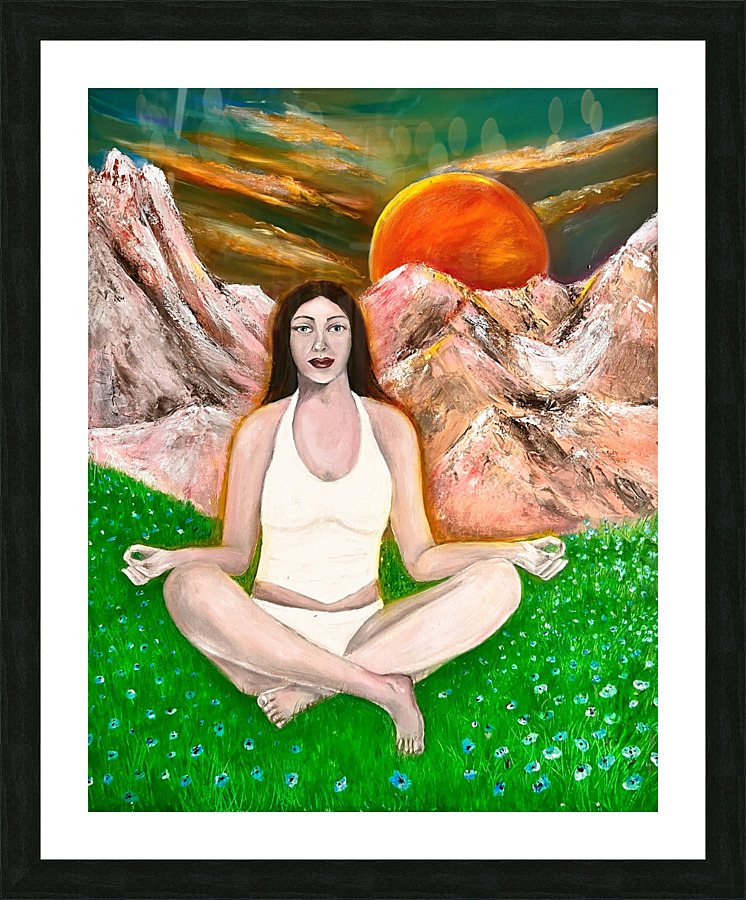 Meditation  Picture Frame print