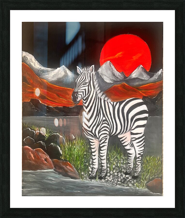 Le zebre Picture Frame print