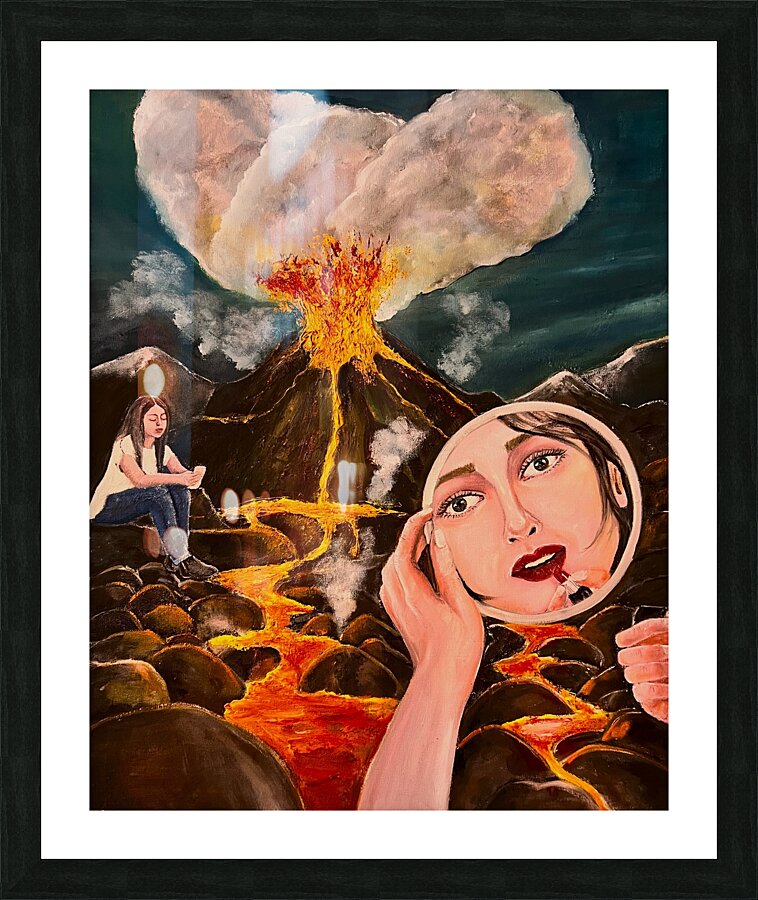 Flammes Picture Frame print