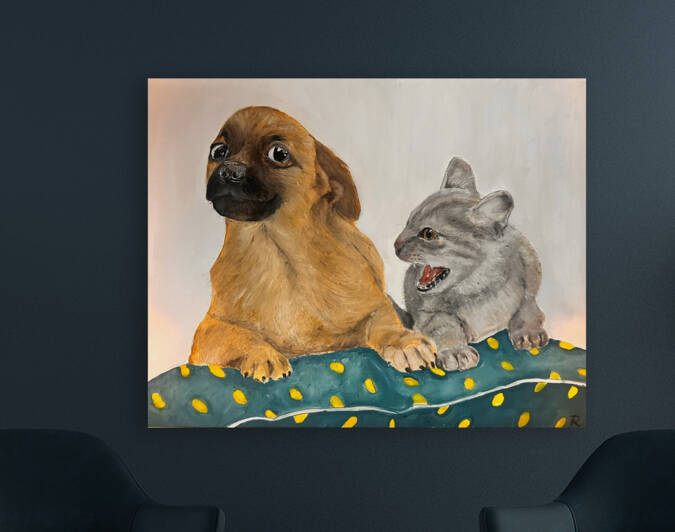 Chien et Chat by L art Des Femmes Du Monde