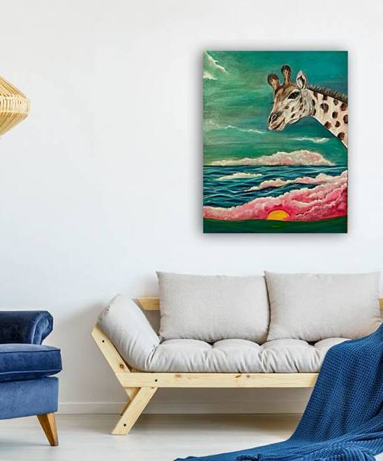 Le Ciel est Tombe   dis la Girafe by L art Des Femmes Du Monde