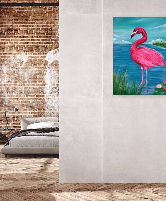 Le Flamand Rose by L art Des Femmes Du Monde