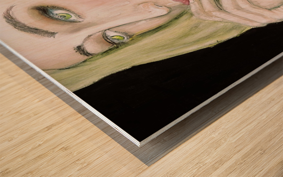 La tristesse  Wood print