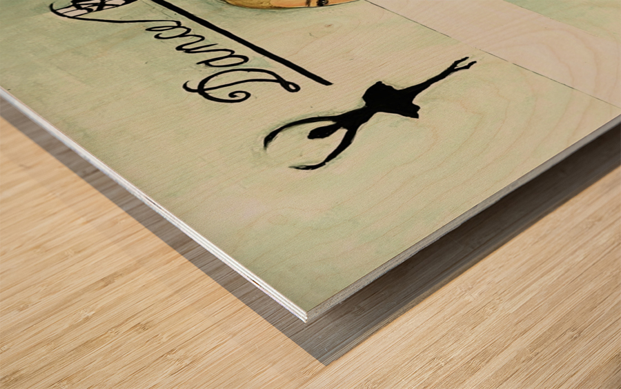 La Ballerine Wood print