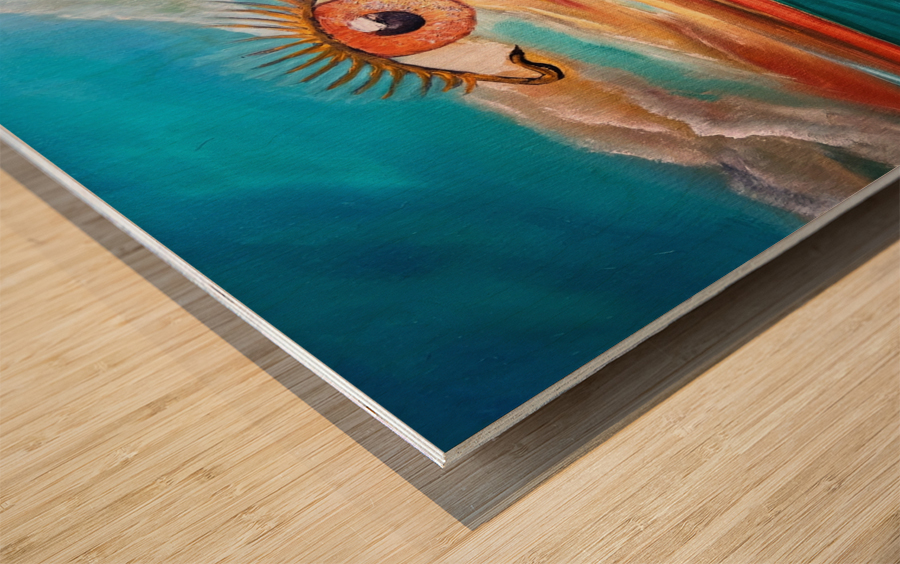 LOeil Du Soleil  Wood print