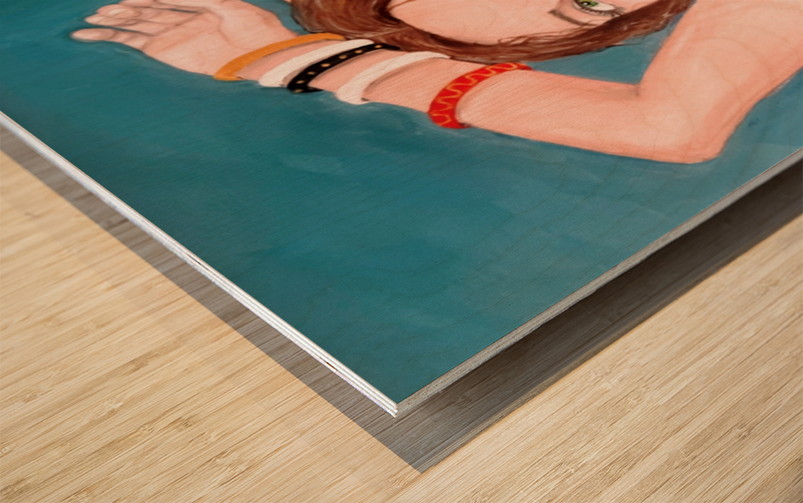 L exuberante Wood print