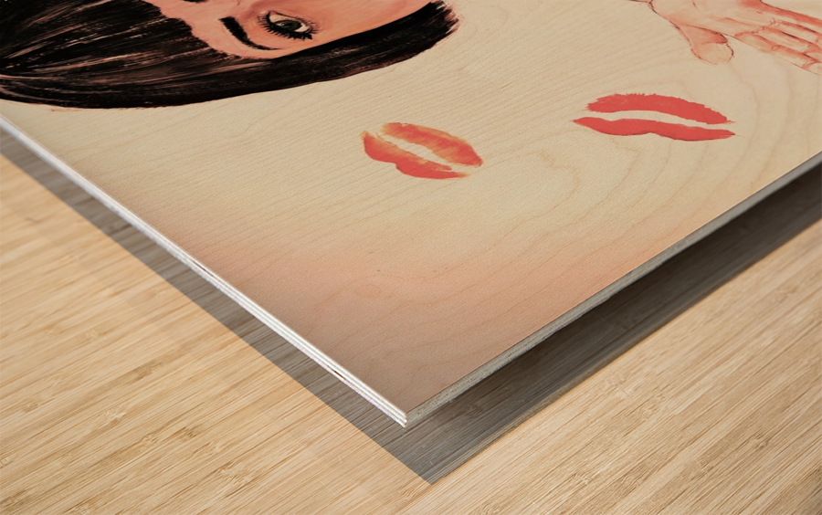 La Feminine Wood print