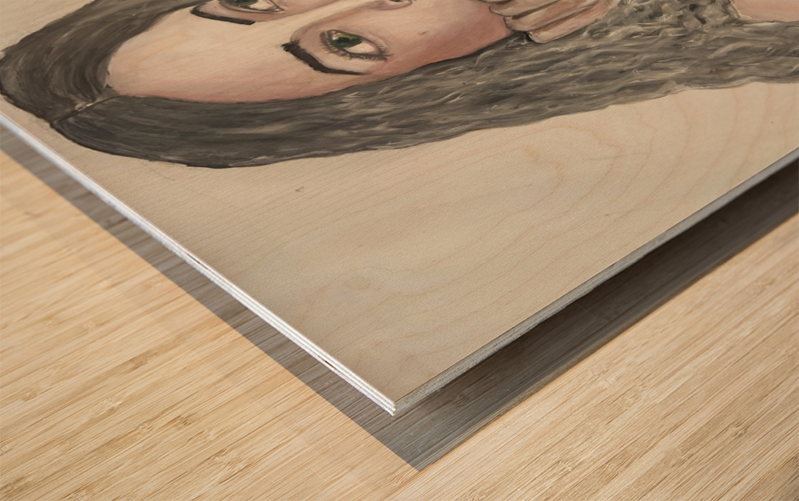 Pensive Wood print