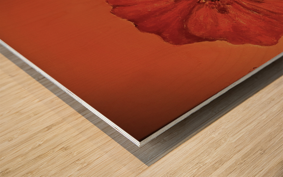 Le coquelicot Wood print