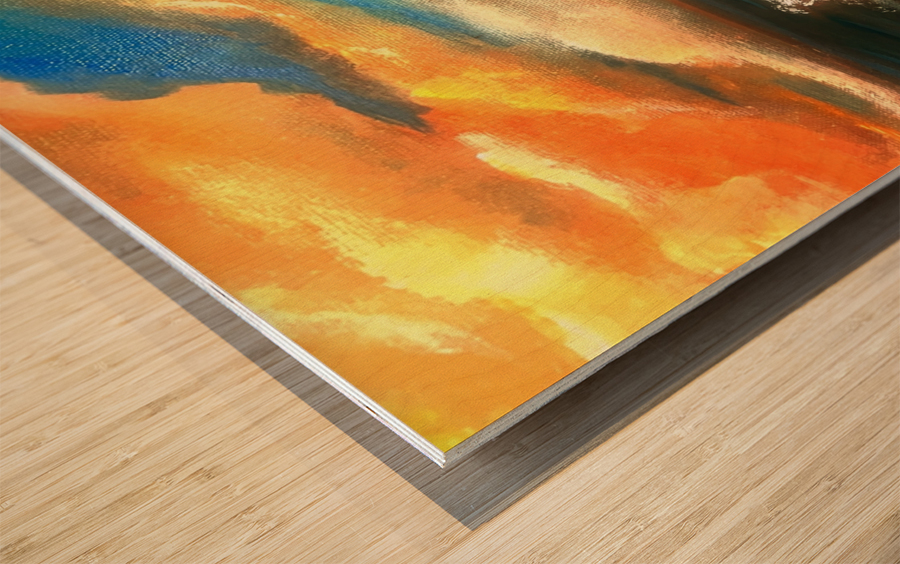 LOcean  Wood print