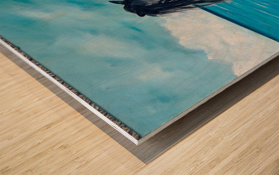 Le Cheval Wood print