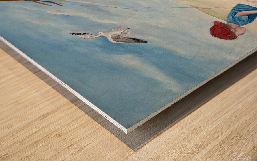 L Enfance Simplement Wood print
