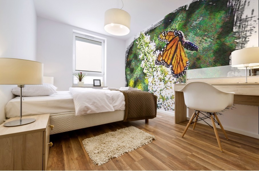 Butterfly in Flight  Mural print