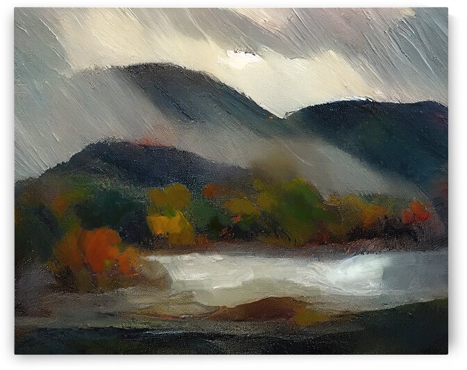 Storm on the Hudson River by Dennis Kirby