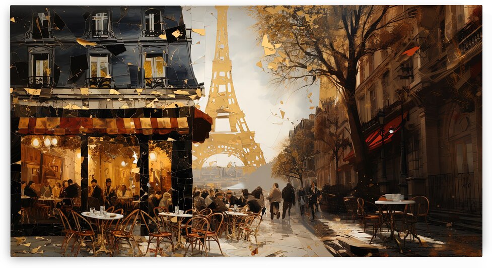 Moments in a Paris Cafe by Dennis Kirby