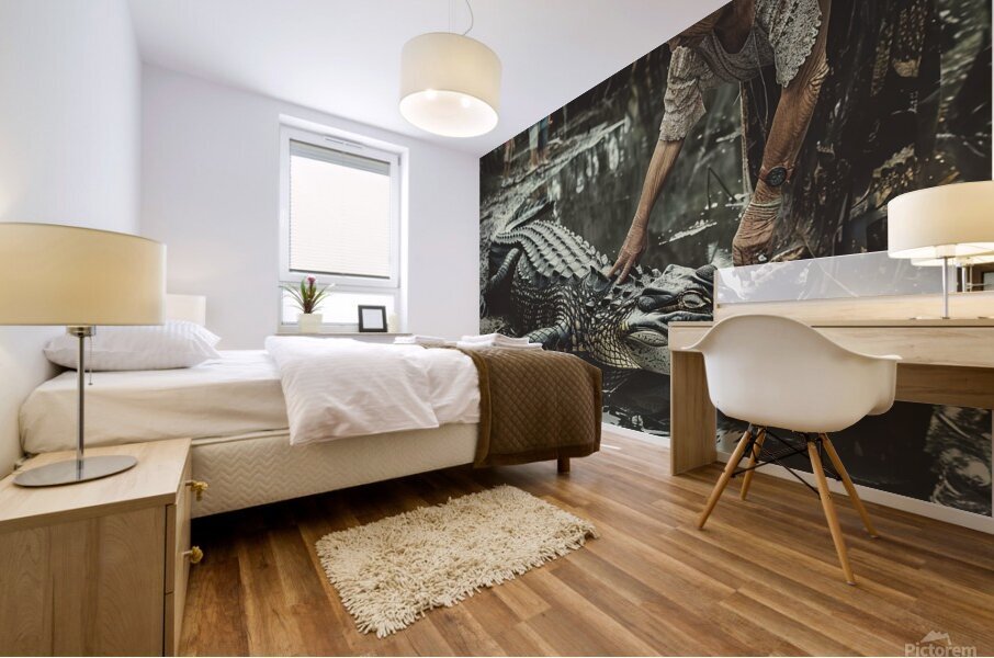 Hand Feeding Mural print