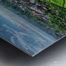 Rice field Indonesia Metal print