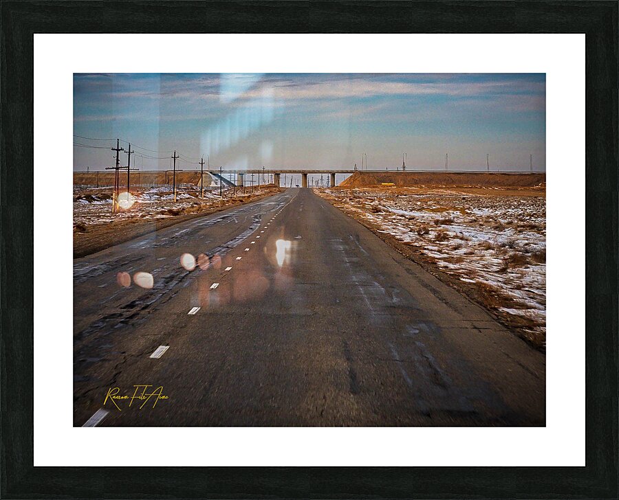 Road to the Cosmodrome Kazakhstan 1 Picture Frame print
