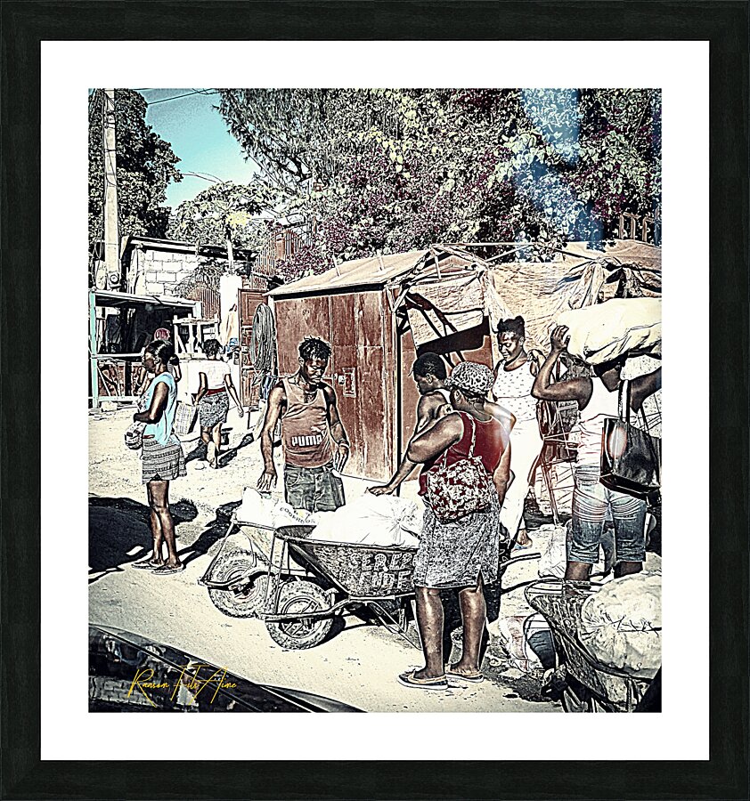 market day Picture Frame print