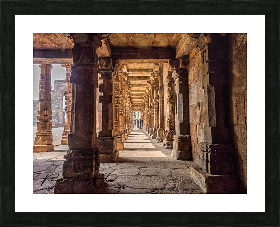 Indian  monument columns  Picture Frame print