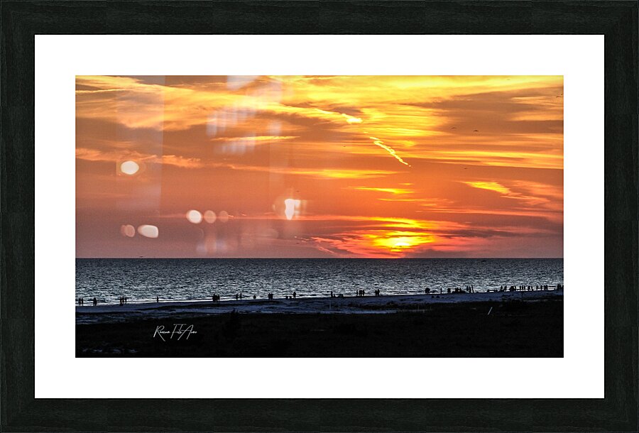 Sunset Siesta Beach   Picture Frame print