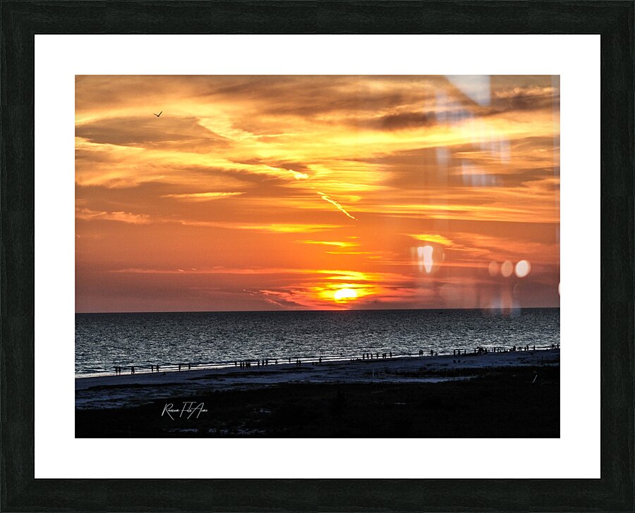 Sunset Siesta Beach   Picture Frame print
