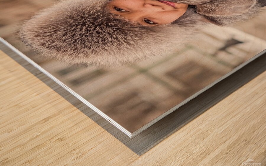 pretty lady   Wood print