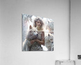 Woman and Wolves  Acrylic Print
