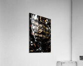 Obsidian Black Surface  Acrylic Print