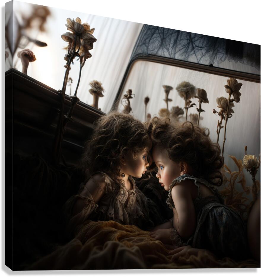 Little Girls  Canvas Print