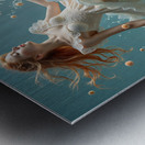  A White Lace Dress  Metal print