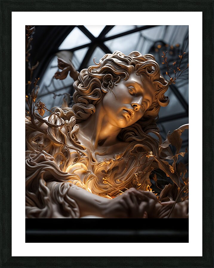 AI Glow  Picture Frame print