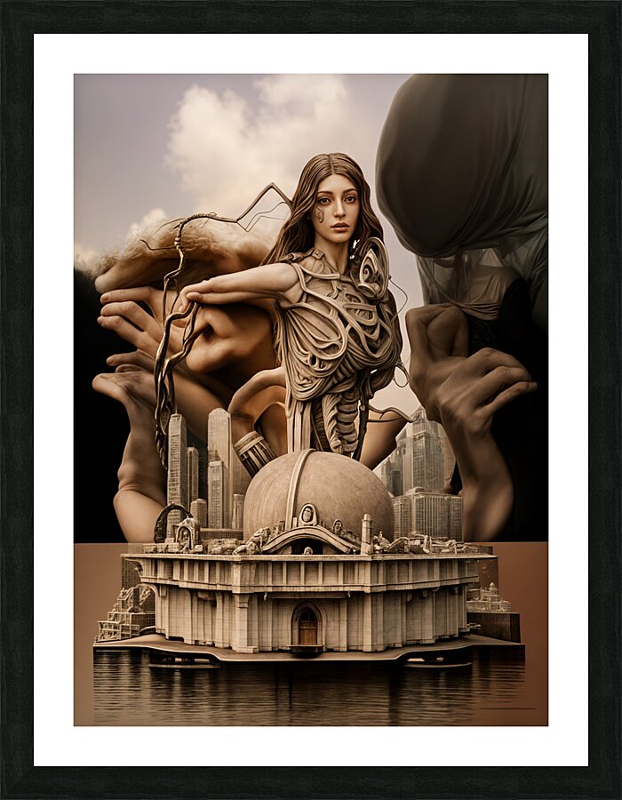 AI Lifeforms  Picture Frame print