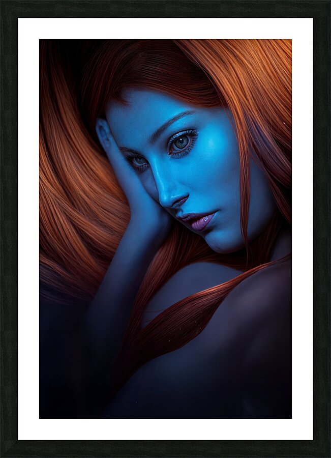 Face That Captivates  Picture Frame print