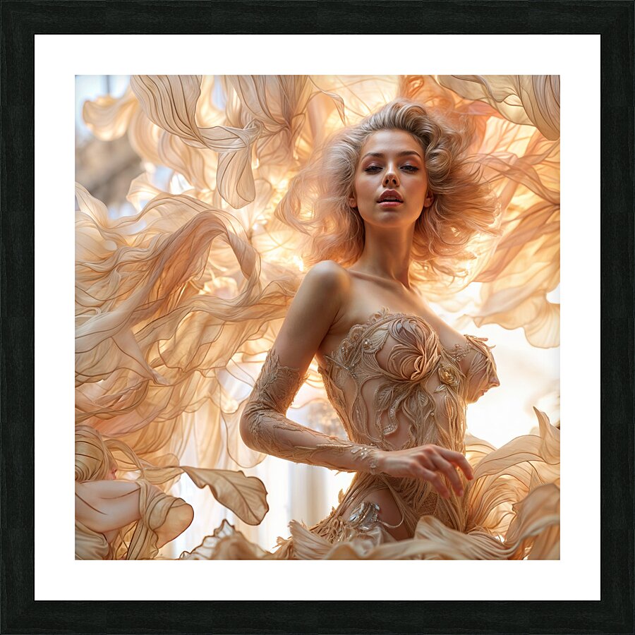 Flowing Dance  Picture Frame print