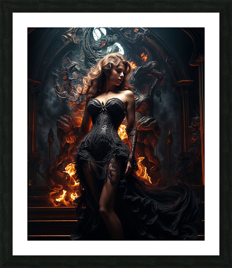  Black Corset  Picture Frame print