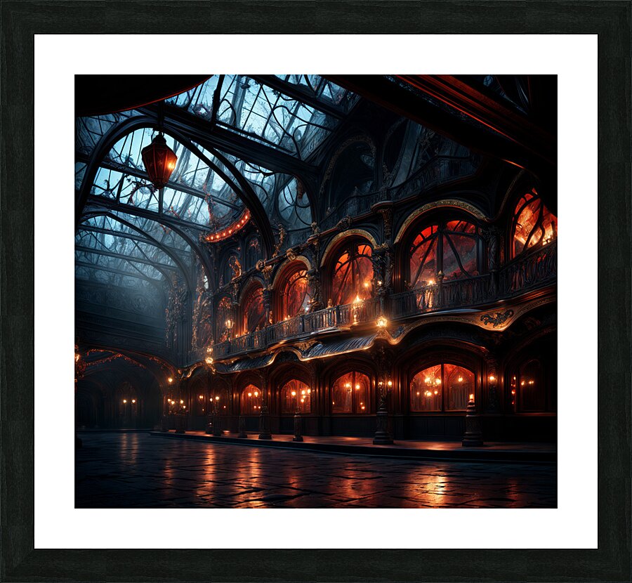 Victorian Gothic Atrium  Picture Frame print