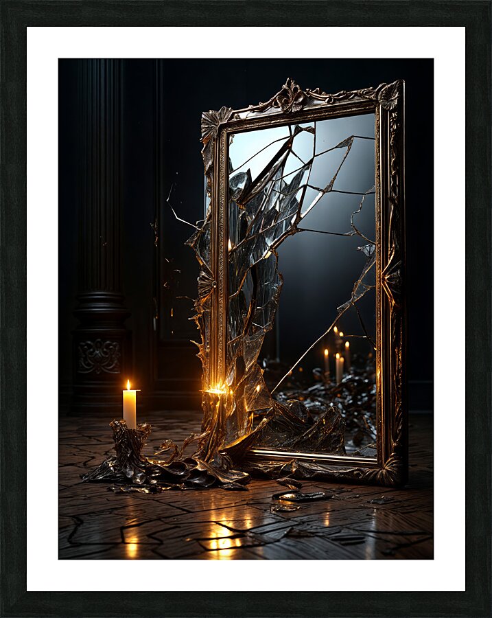 Shattered Reflections  Picture Frame print