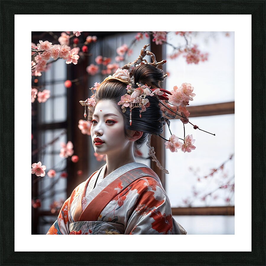  Traditional Geisha  Picture Frame print