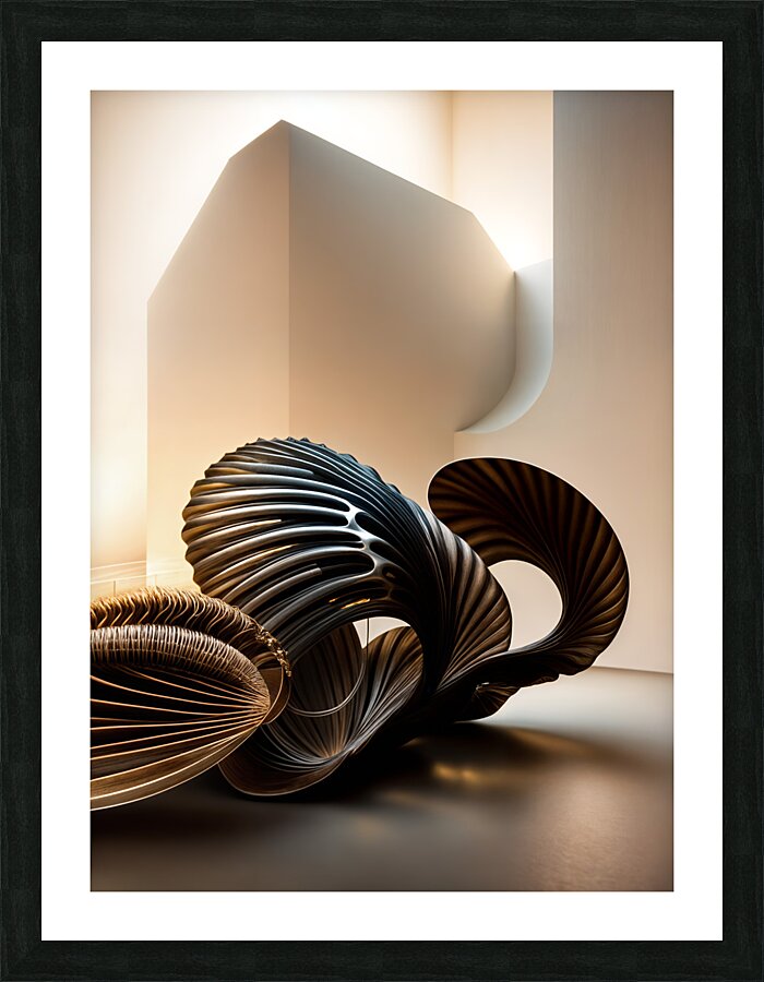 Abstract Sculptural Forms   Picture Frame print