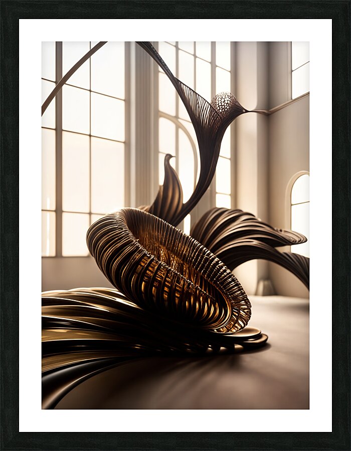  Abstract Metal Sculpture  Picture Frame print